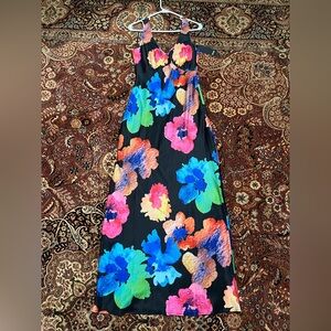 Tropical maxi dress (size small)